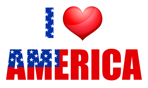Надпись i Love America