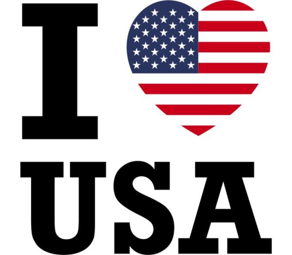 USA надпись