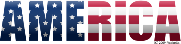 America надпись