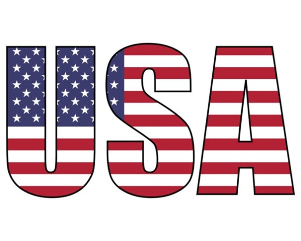 USA надпись красивая