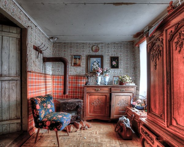 Комната в стиле ретро