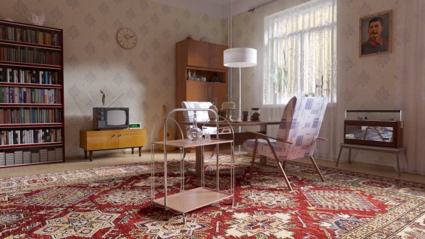 Советская квартира интерьер