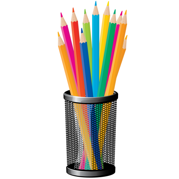 Карандашница с карандашами