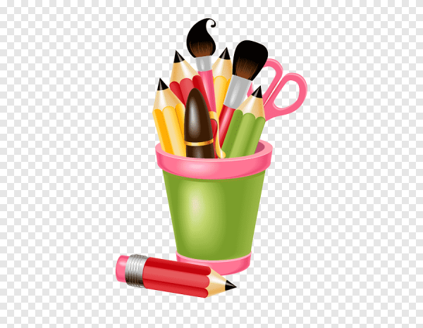 Принадлежности на прозрачном фоне