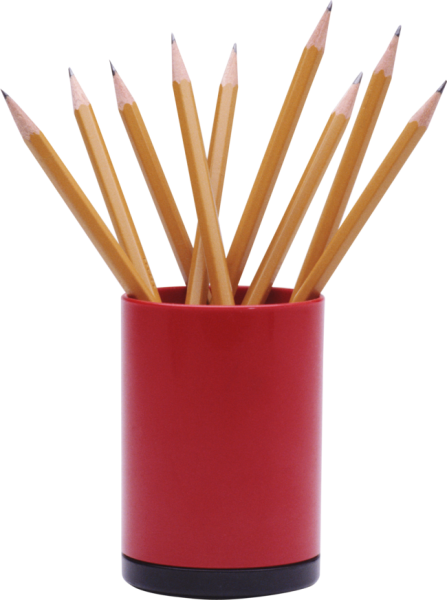 Карандашница с карандашами