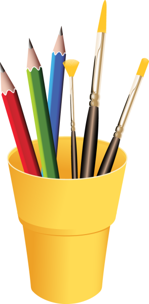 Краски Кисточки карандаши