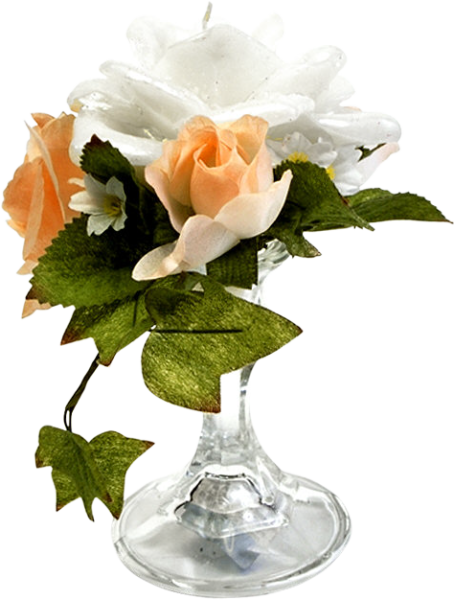 Букет в фужере