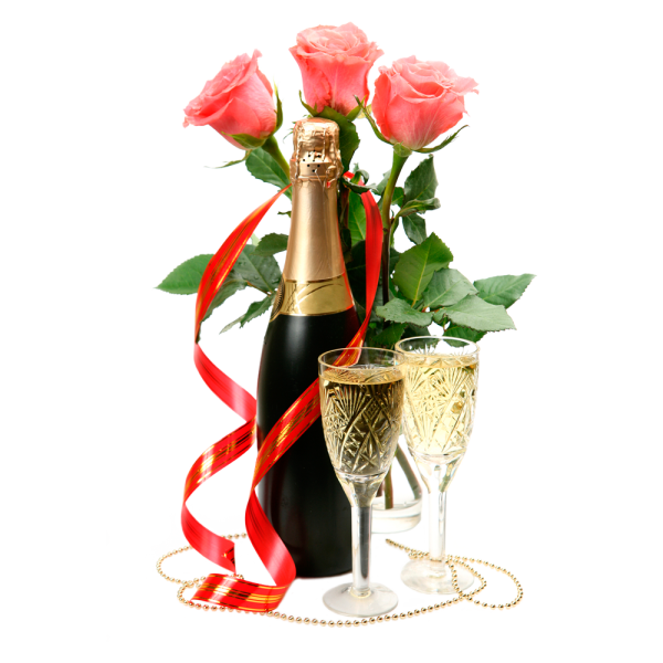 Шампанское и розы
