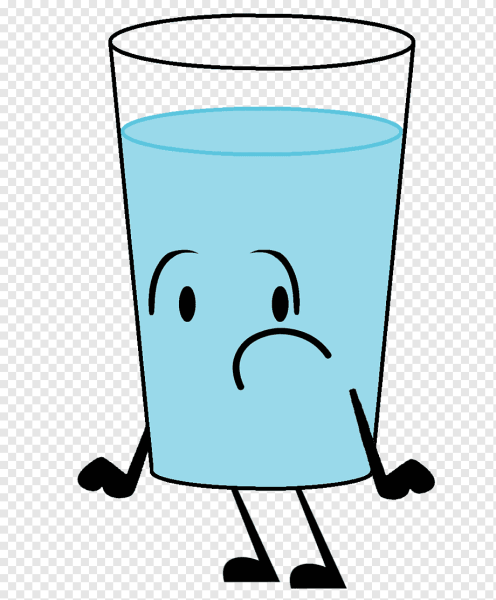 Стакан воды нарисованный