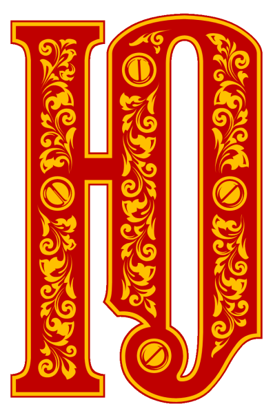 Буквы в русском народном стиле