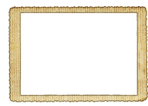 Рамка старинная на прозрачном фоне