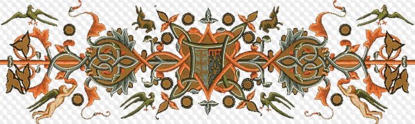Средневековые узоры без фона