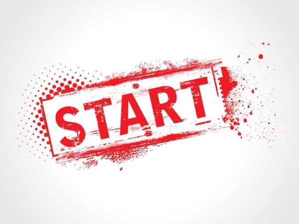 Надпись старт