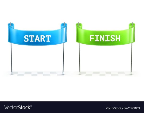 Надпись старт финиш