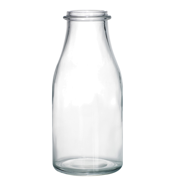 Бутылочки прозрачные на белом фоне