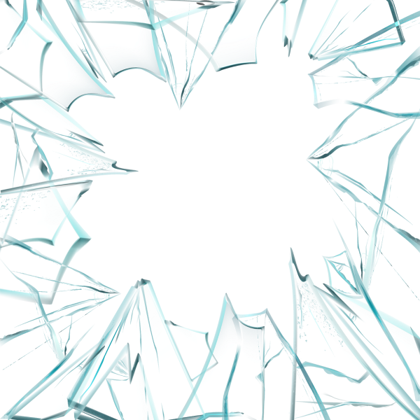 Разбитое стекло для фотошопа без фона