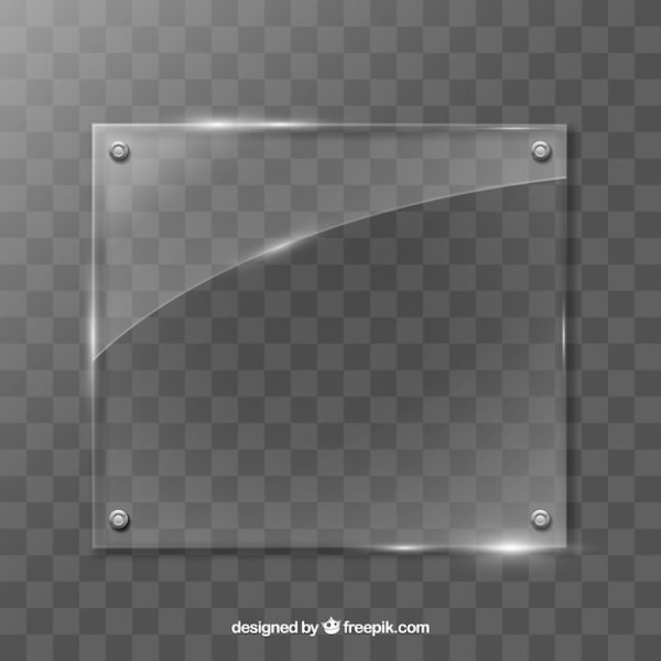 Прозрачная стеклянная рамка