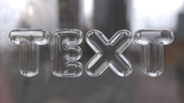 Стеклянные буквы