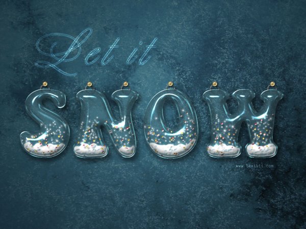 Стеклянный шрифт