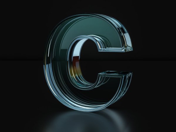 Стеклянные буквы