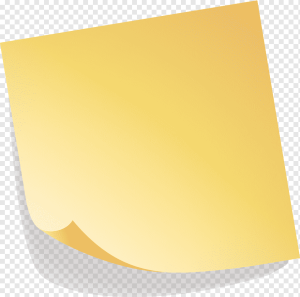 Желтый стикер