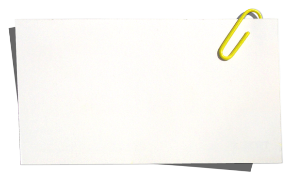 Лист со скрепкой