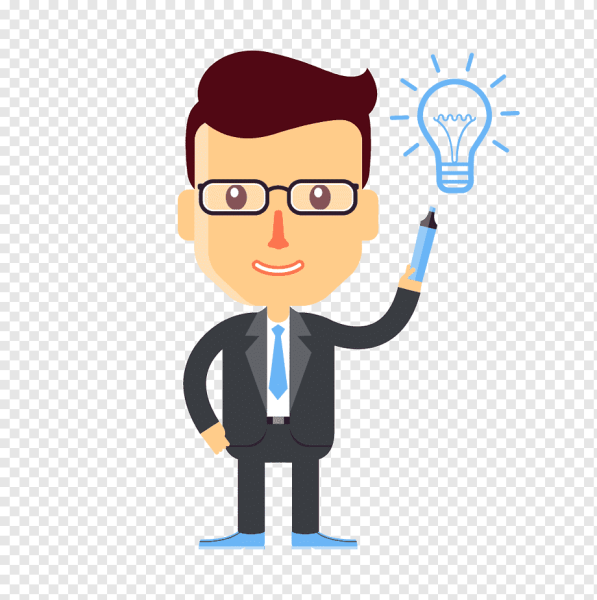 Человечек с умным видом