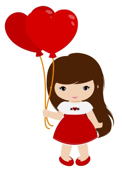 Девочка с сердечком