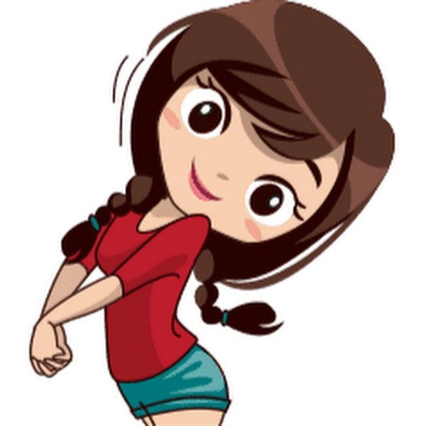 Наклейка девочка