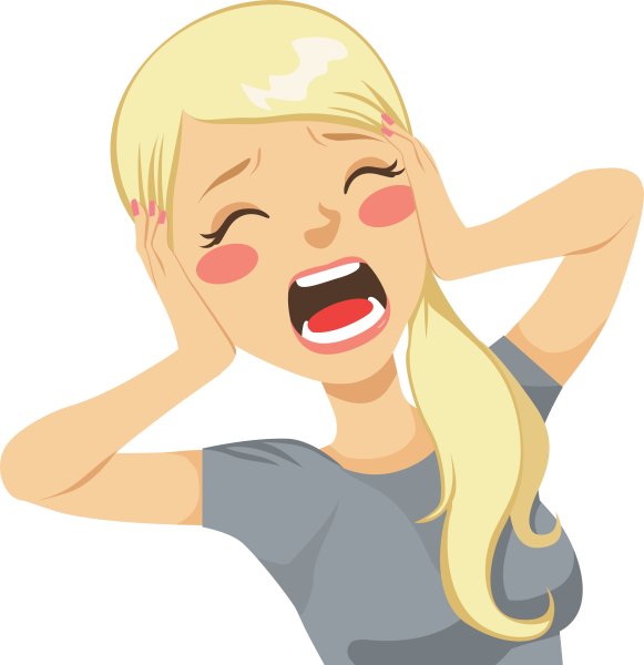 Мультяшка кричит