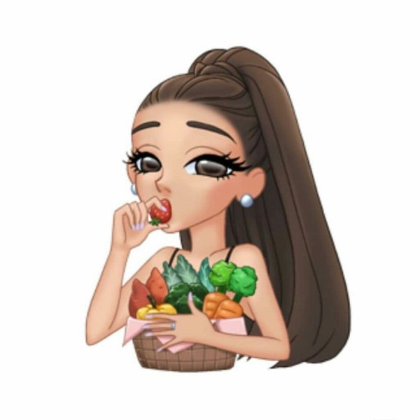 Длинные ресницы у девочки мультяшки