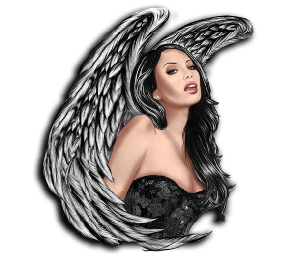 Наклейка девушка