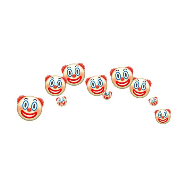 Фон клоуны эмодзи