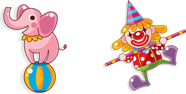 Стикеры цирк