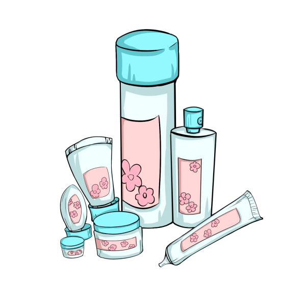 Иллюстрации уходовая косметика