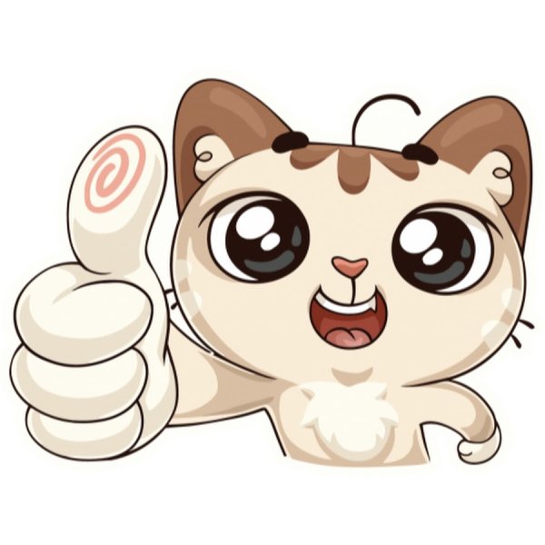 Стикер "котик"