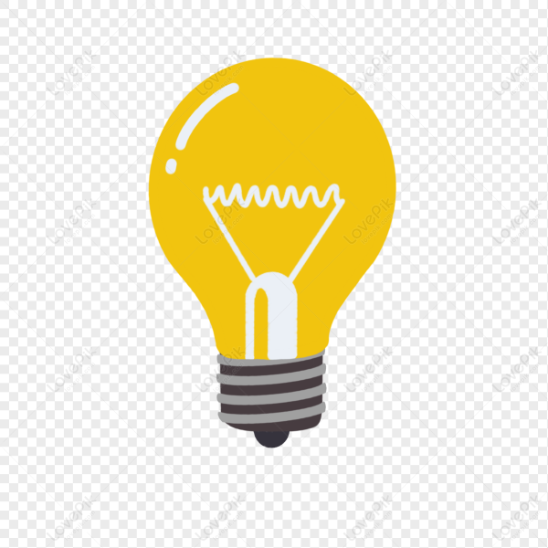 Наклейки лампочка без фона