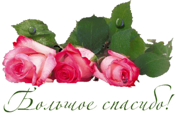 Спасибо с цветами