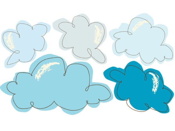 Наклейки облачко