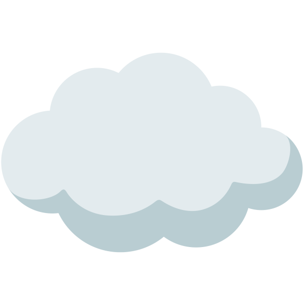 Облако на белом фоне