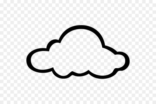 Облачко белое контур