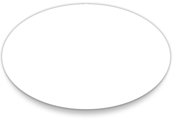 Овал на белом фоне