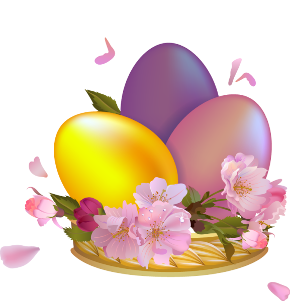Пасха на прозрачном фоне