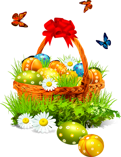 Пасха на прозрачном фоне