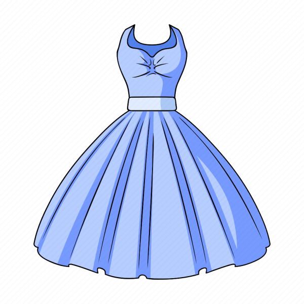 Платье нарисованное мультяшное