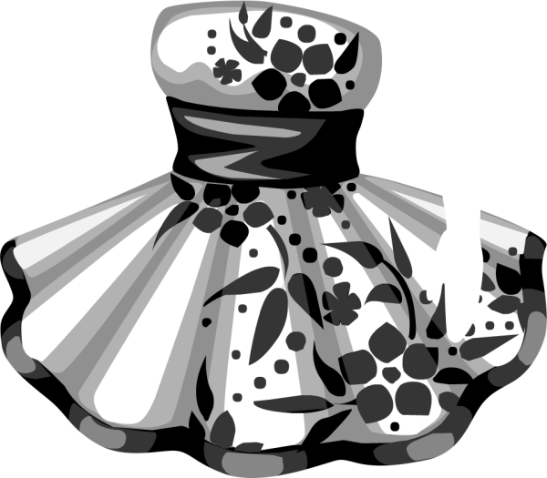 Платье рисунок на белом фоне