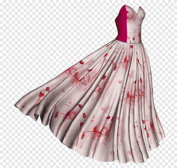 Платье на прозрачном фоне