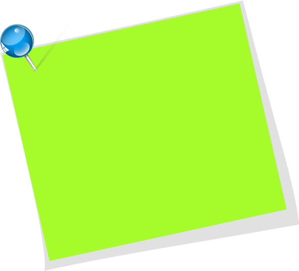 Листок для заметок без фона