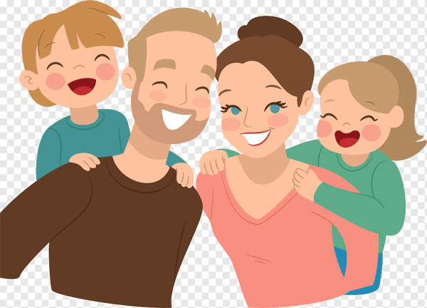 Родители и дети вектор