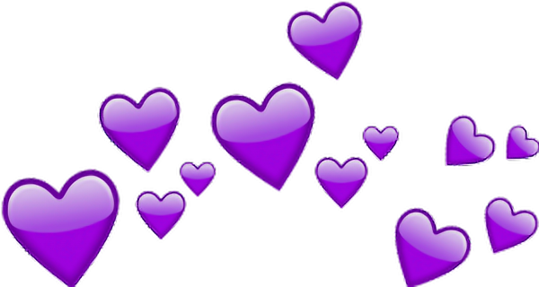 Стикер сердечко на прозрачном фоне